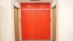 single occupant locker rooms