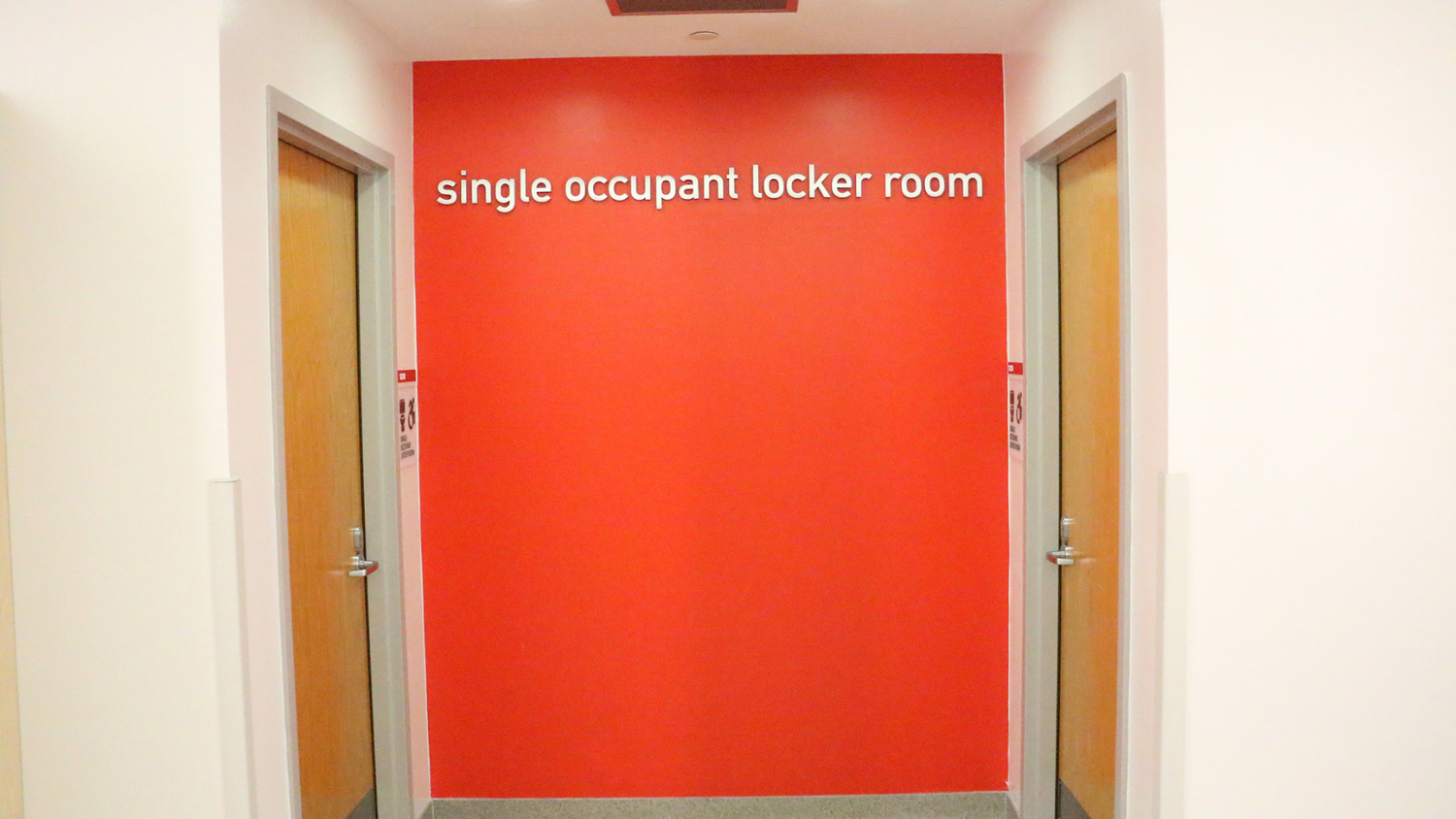 single occupant locker rooms