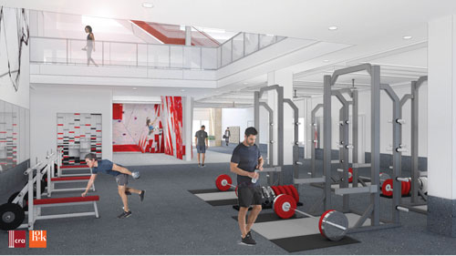 fitness center drawing
