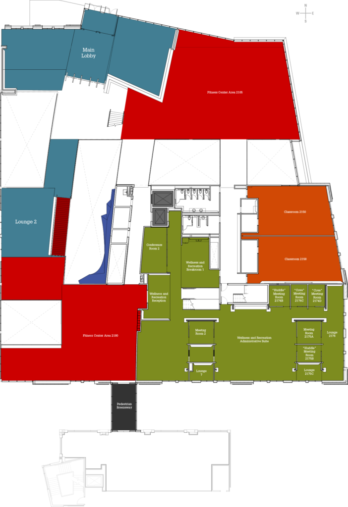 Level 2 map of the facility
